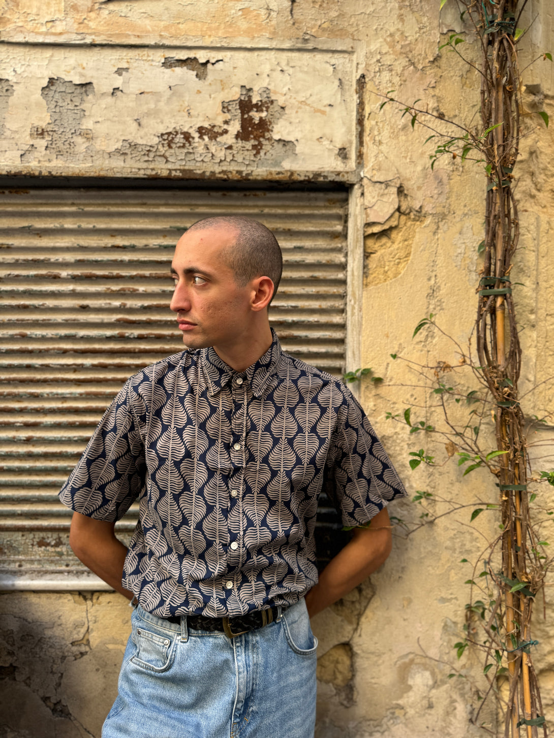 Camicia a maniche corte cotone Gaston-camicia-WhyY-Bijondo