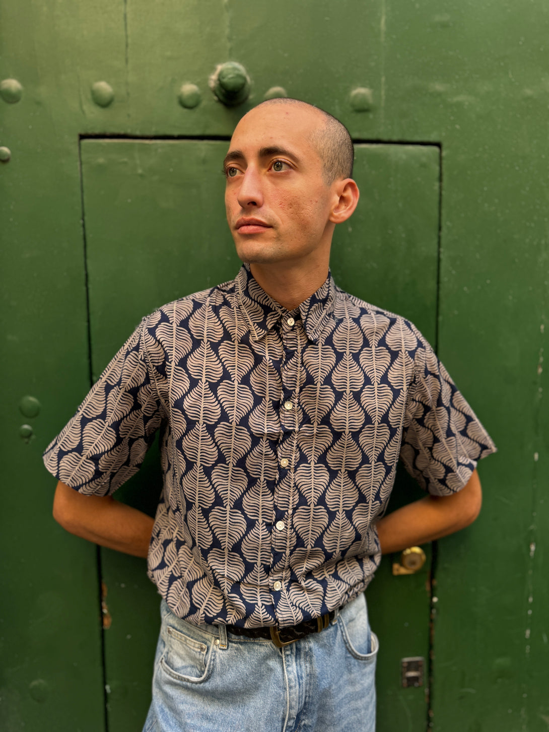 Camicia a maniche corte cotone Gaston-camicia-WhyY-Bijondo