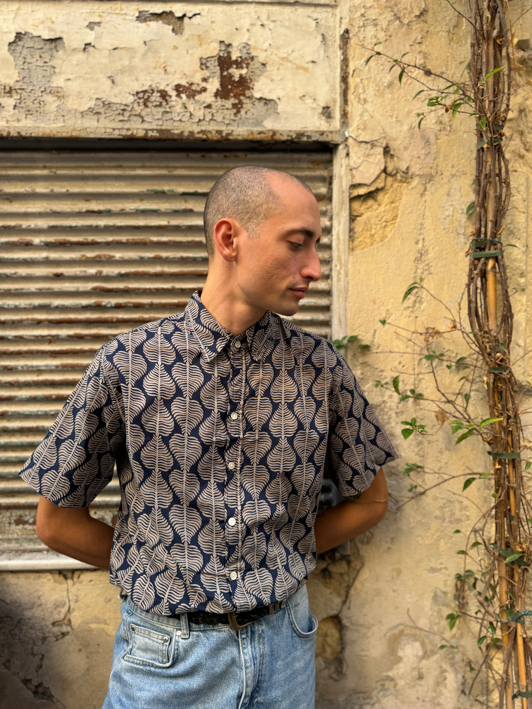 Camicia a maniche corte cotone Gaston-camicia-WhyY-Bijondo