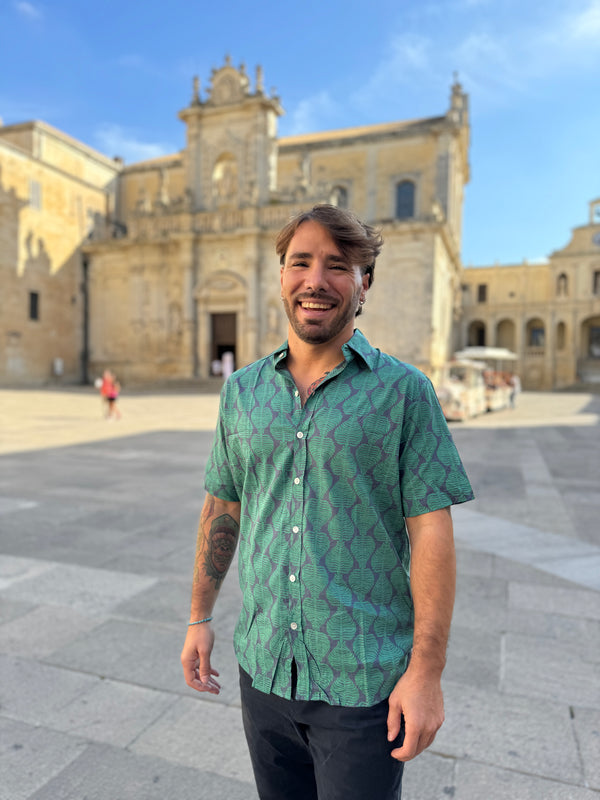 Camicia a maniche corte cotone Gaston-camicia-WhyY-Bijondo