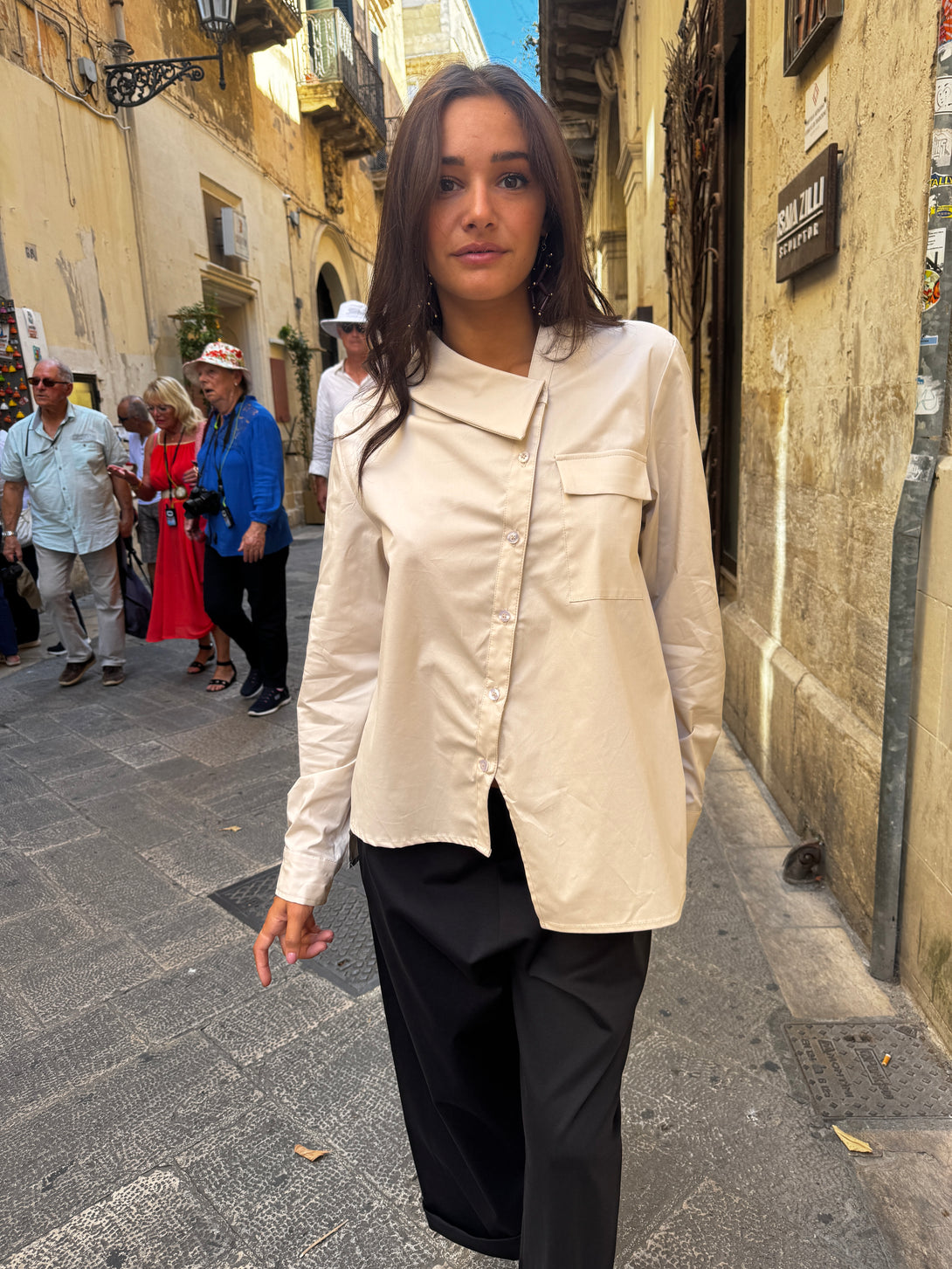 Camicia con metà colletto Loren-camicia-Bijondo-Bijondo