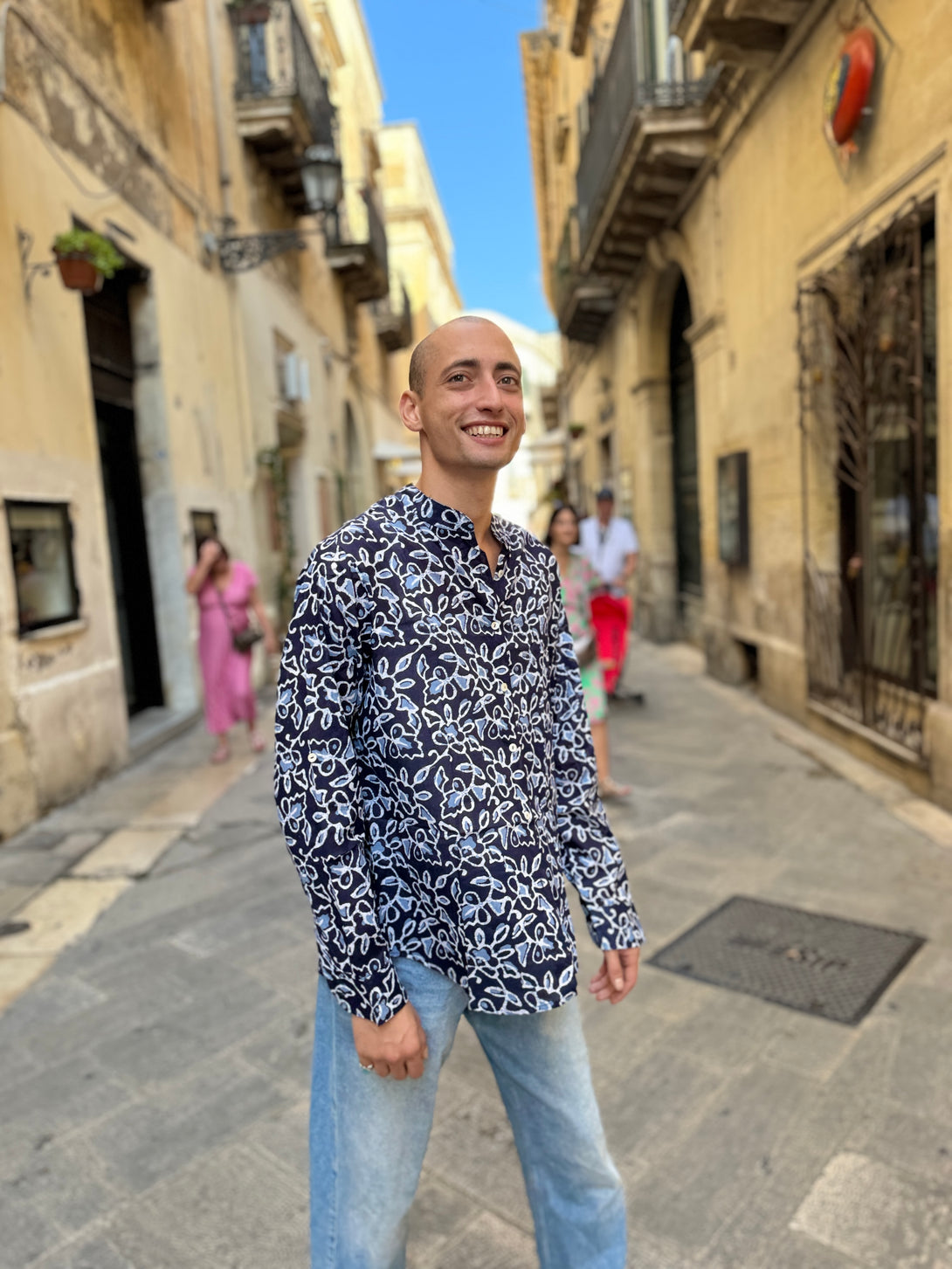 Camicia cotone Andrea-camicia-WhyY-Blu-S-Bijondo