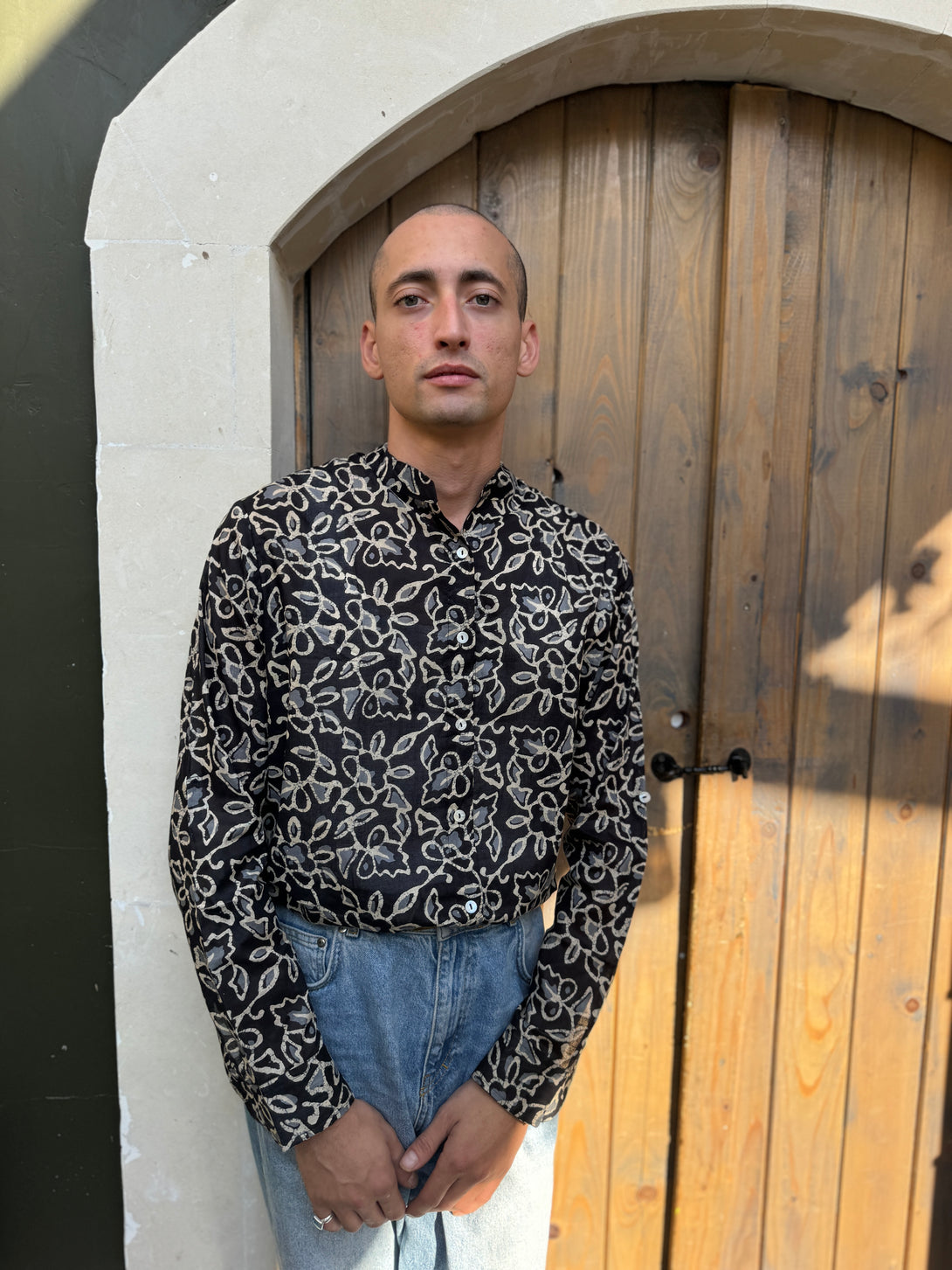 Camicia cotone Andrea-camicia-WhyY-Nero-S-Bijondo