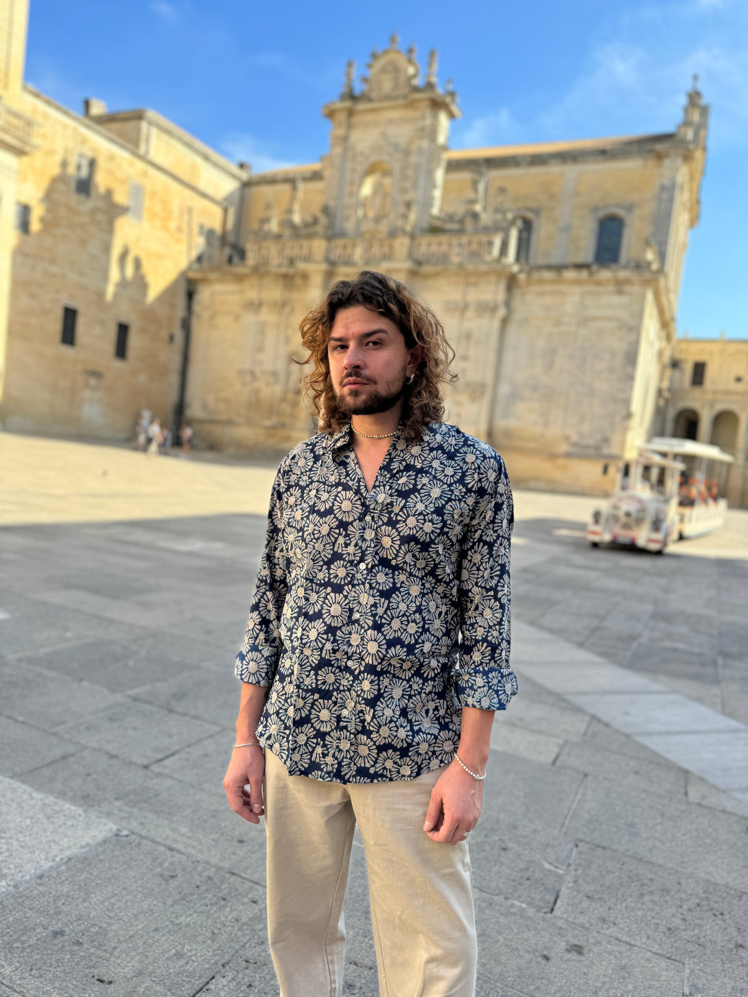 Camicia cotone Flowers-camicia-WhyY-Bijondo