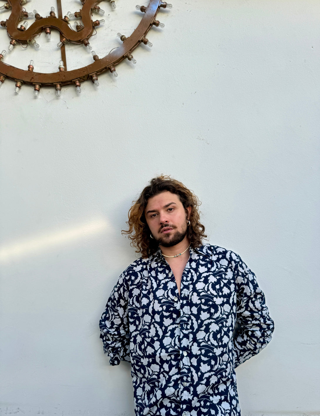 Camicia cotone Gingko-camicia-WhyY-Blu-S-Bijondo