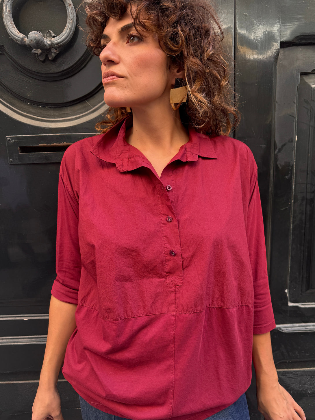 Camicia cotone oversize Elenoir-maglia-Bijondo-Bijondo