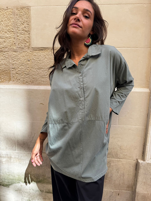 Camicia cotone oversize Elenoir-maglia-Bijondo-Bijondo
