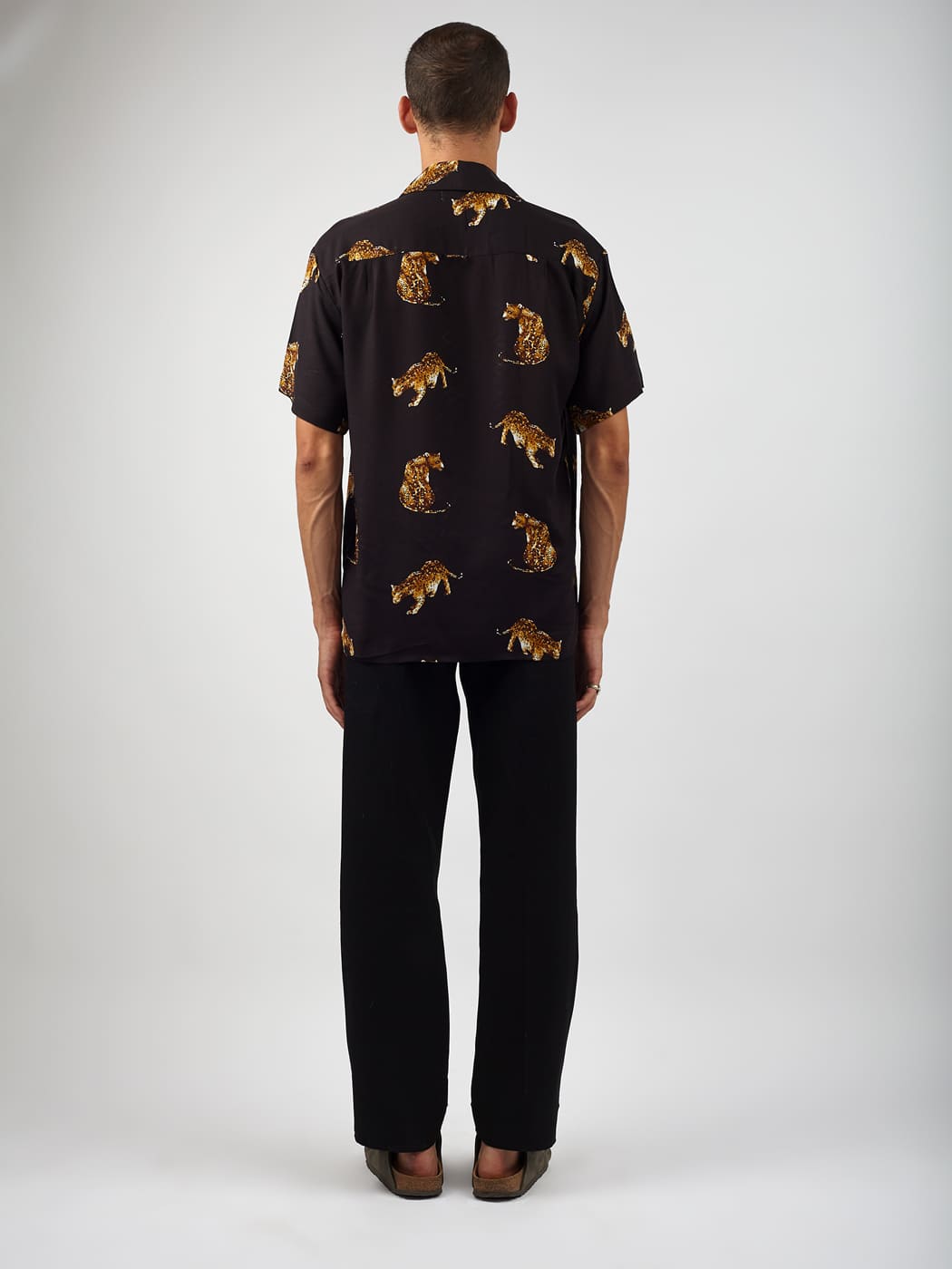 Camicia rayon giaguari Alberto - nero - Bijondo