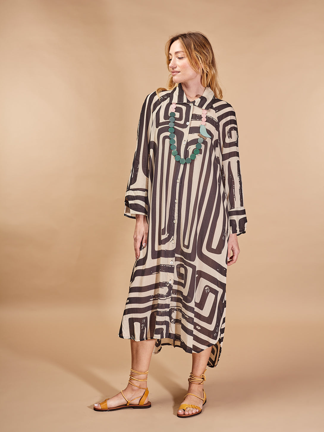 Camicione vestitio, viscosa Thea-vestito-Bijondo-Nero-S-M-Bijondo