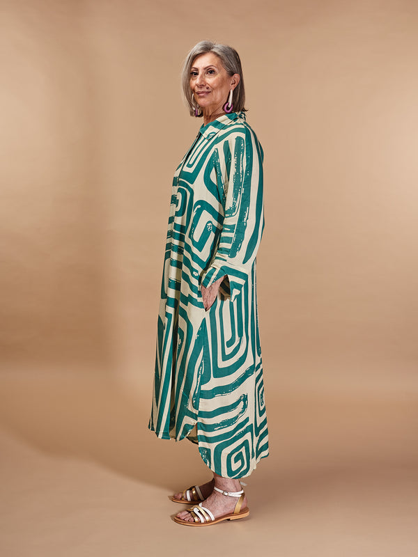 Camicione vestitio, viscosa Thea-vestito-Bijondo-Bijondo