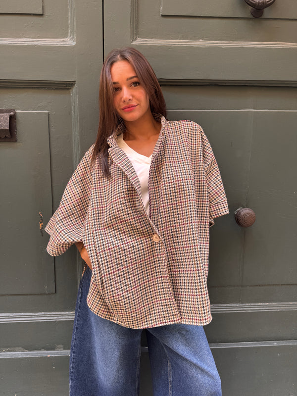 Cappa Sagal Luna-giacca-Bijondo-Beige-taglia unica-Bijondo