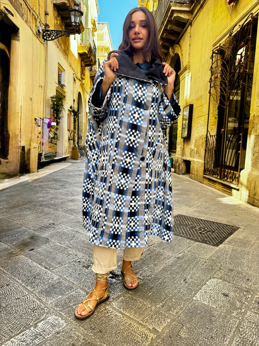 Cappotto Merte-Cappotto-Bijondo-Blu-taglia unica-Bijondo