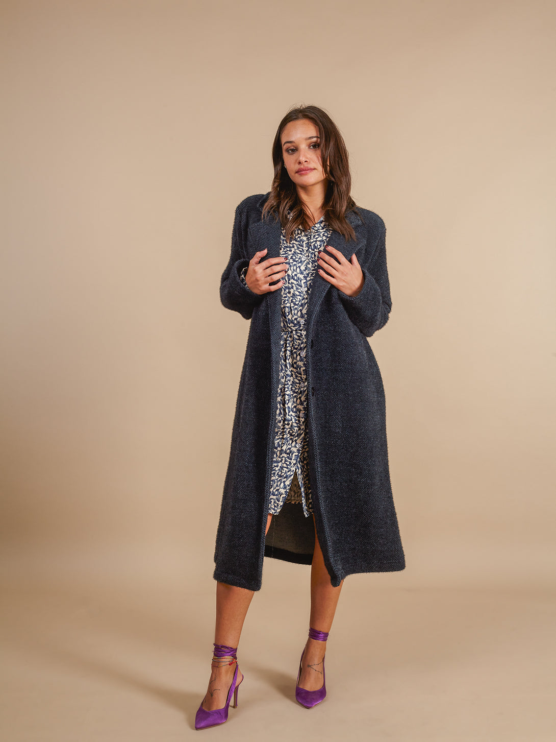 Cappotto classico midi Giuliana-Cappotto-Bijondo-blu-S-Bijondo