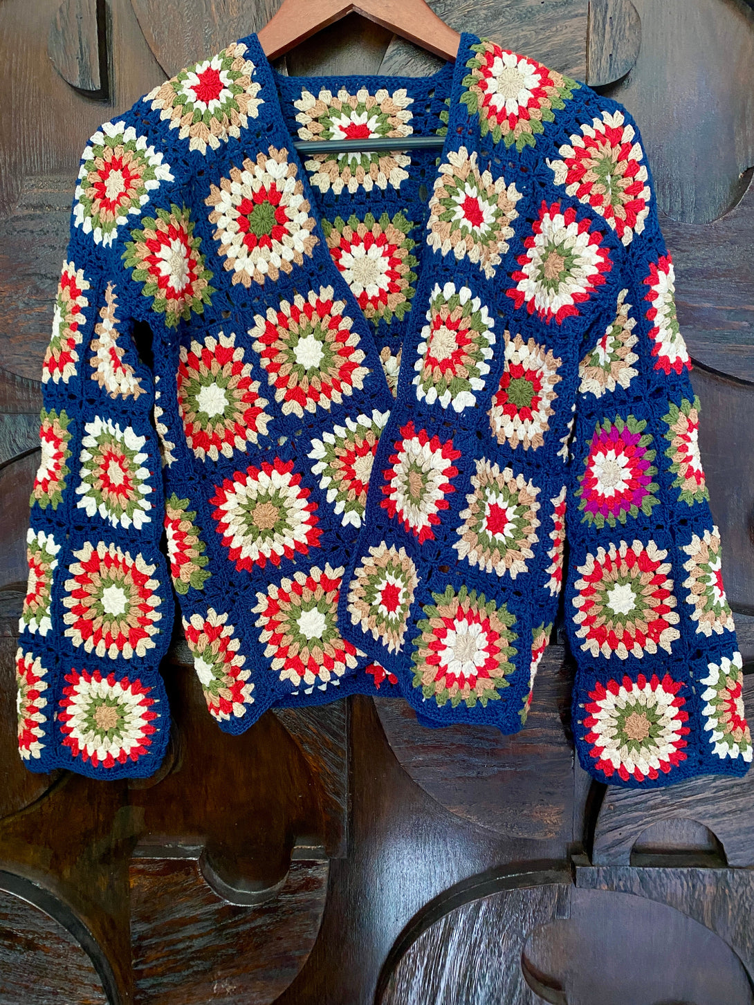 Cardigan Crochet Pattern Airi-verde-taglia unica-Bijondo