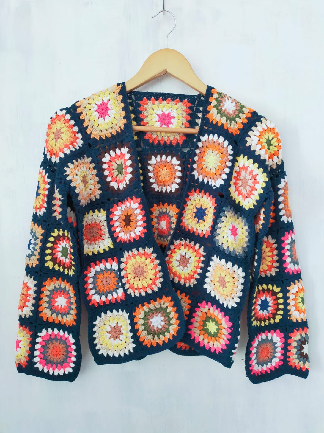 Cardigan Crochet Pattern Airi-Cardigan-Bijondo-fucsia-taglia unica-Bijondo