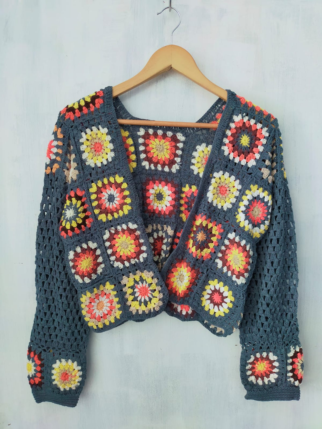 Cardigan Crochet Pattern Liquirizia-Cardigan-Bijondo-blu denim-S-M-Bijondo