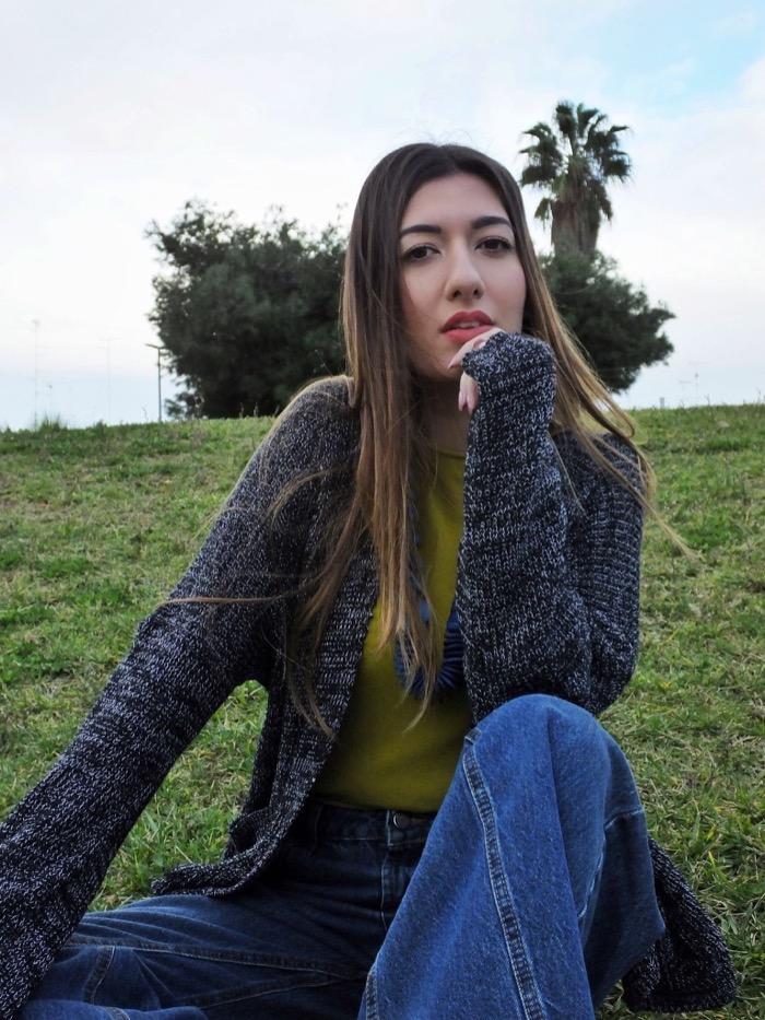 Cardigan Kate - nero glitter - Bijondo