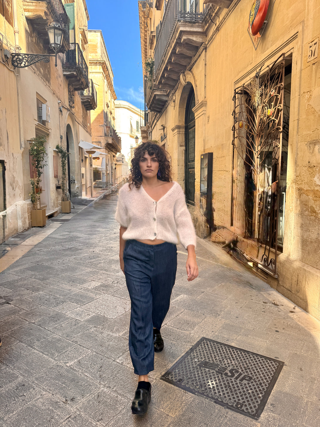 Cardigan Kid Mohair con bottoni madreperla Ginny-cardigan-Bijondo-Bijondo