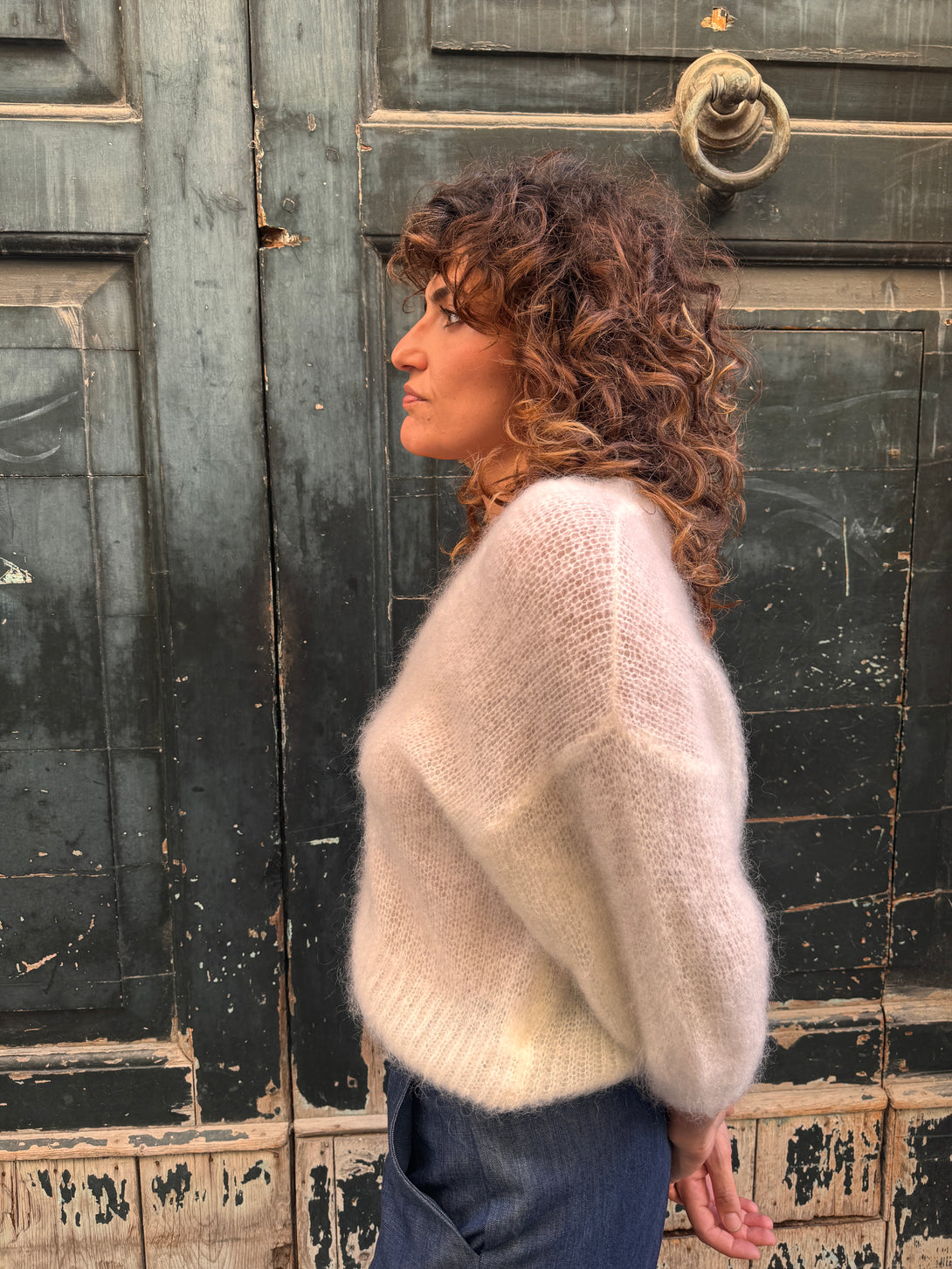 Cardigan Kid Mohair con bottoni madreperla Ginny-cardigan-Bijondo-Bijondo