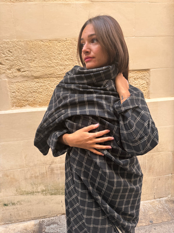 Cardigan Kimono oversize Nova-cappotto-Bijondo-Nero-taglia unica-Bijondo