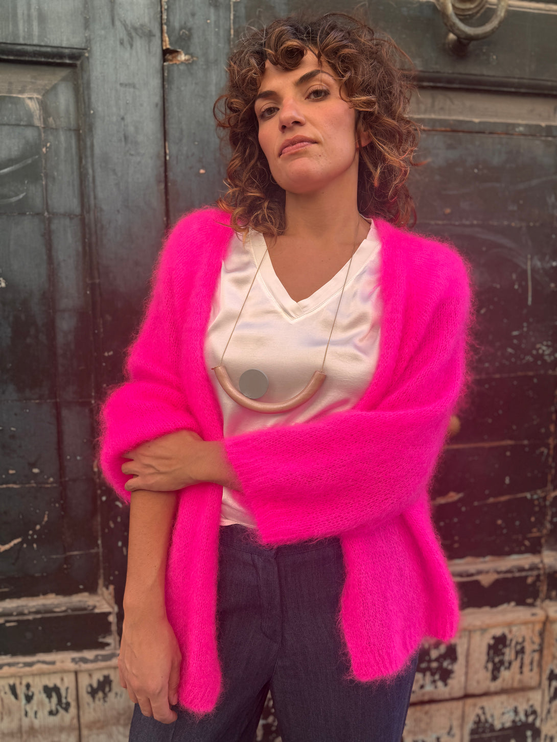 Cardigan aperto in Kid Mohair Artemisia-cardigan-Bijondo-Bijondo