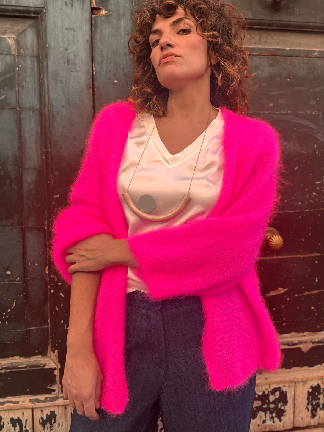 Cardigan aperto in Kid Mohair Artemisia-cardigan-Bijondo-Bijondo