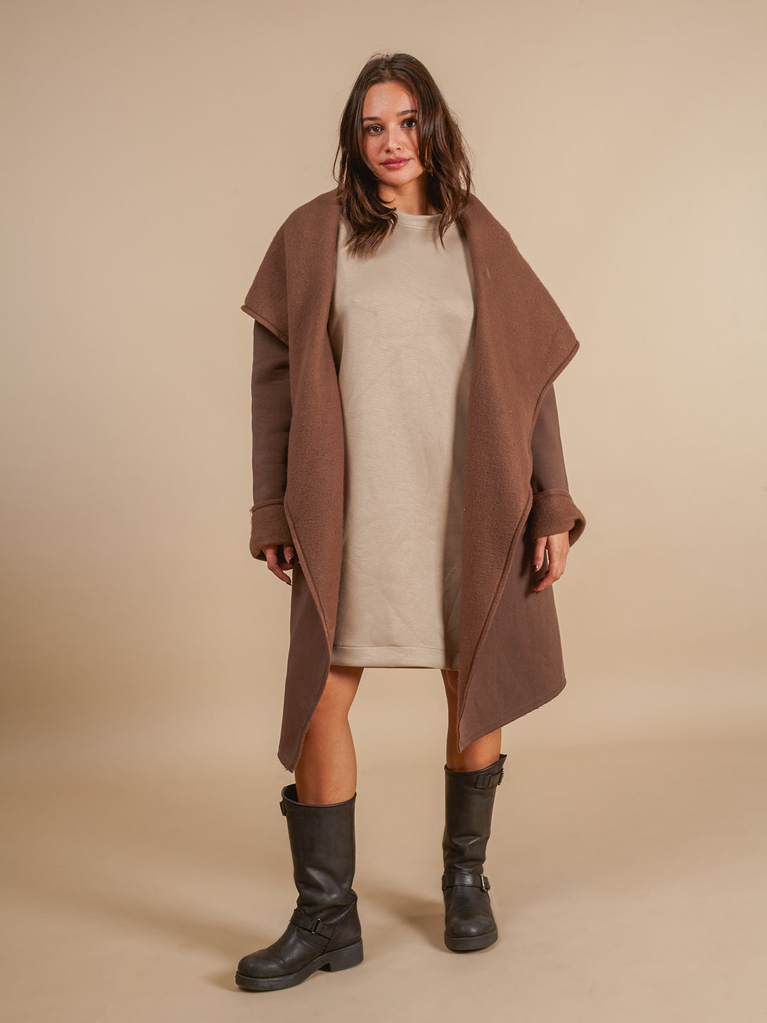 Cardigan con cappuccio Raffaella-giacca-Bijondo-Bijondo