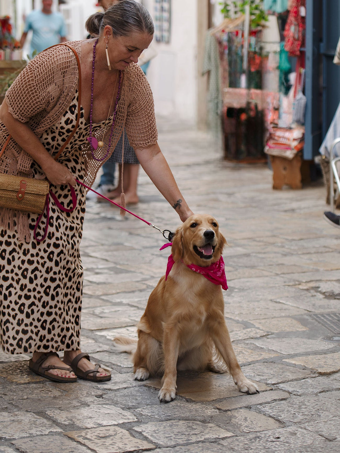 Cardigan con frange Crochet Maria-beige-taglia unica-Bijondo