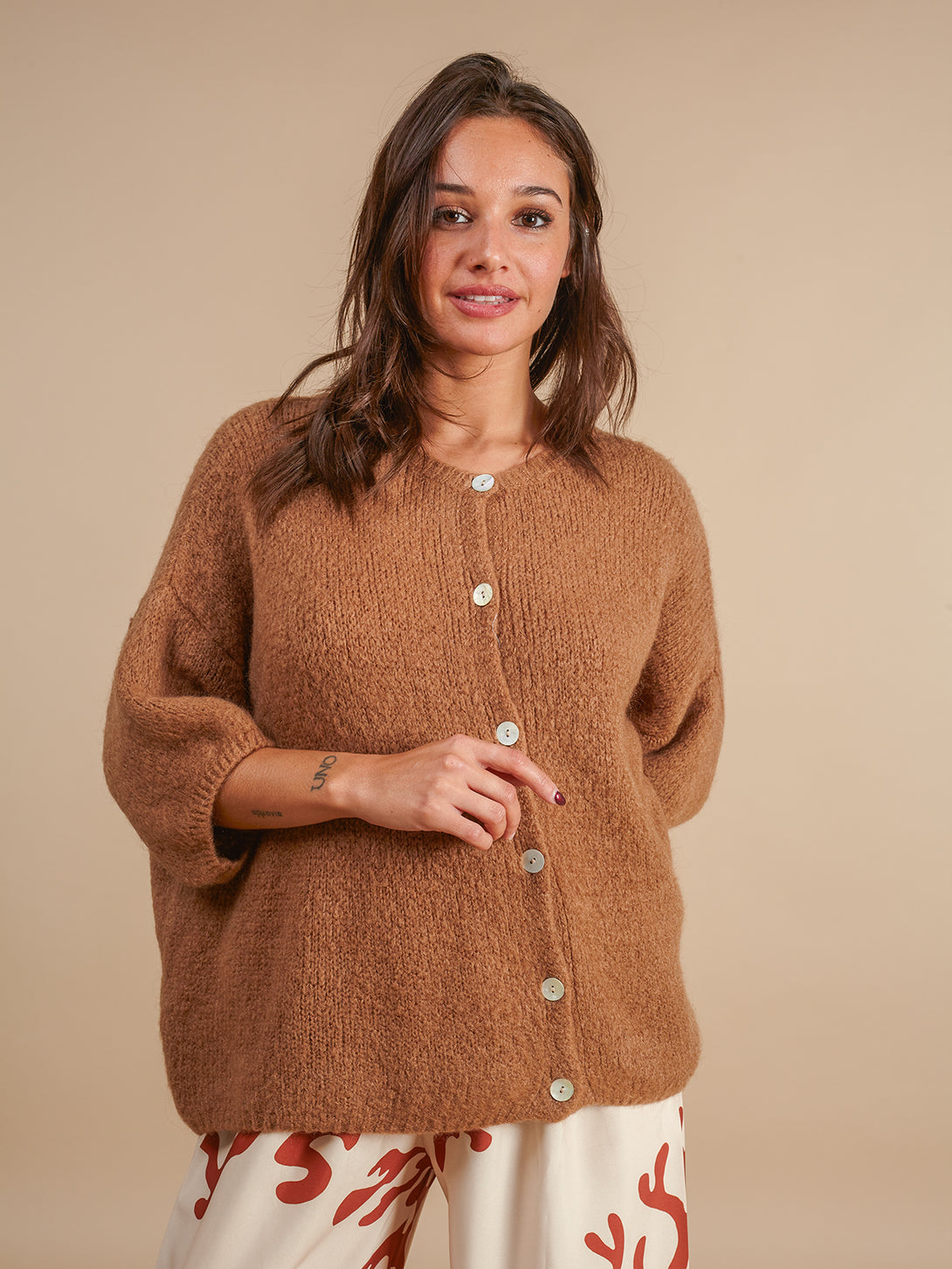 Cardigan kid mohair bottoni Clizia-Cardigan-Bijondo-Bijondo