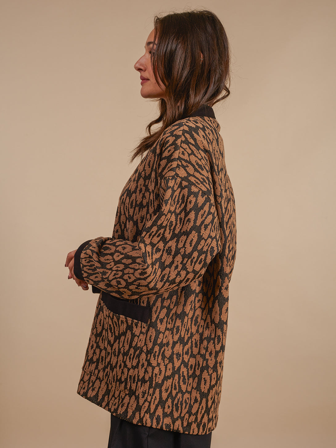 Cardigan oversize animalier Elora-cardigan-Bijondo-Bijondo