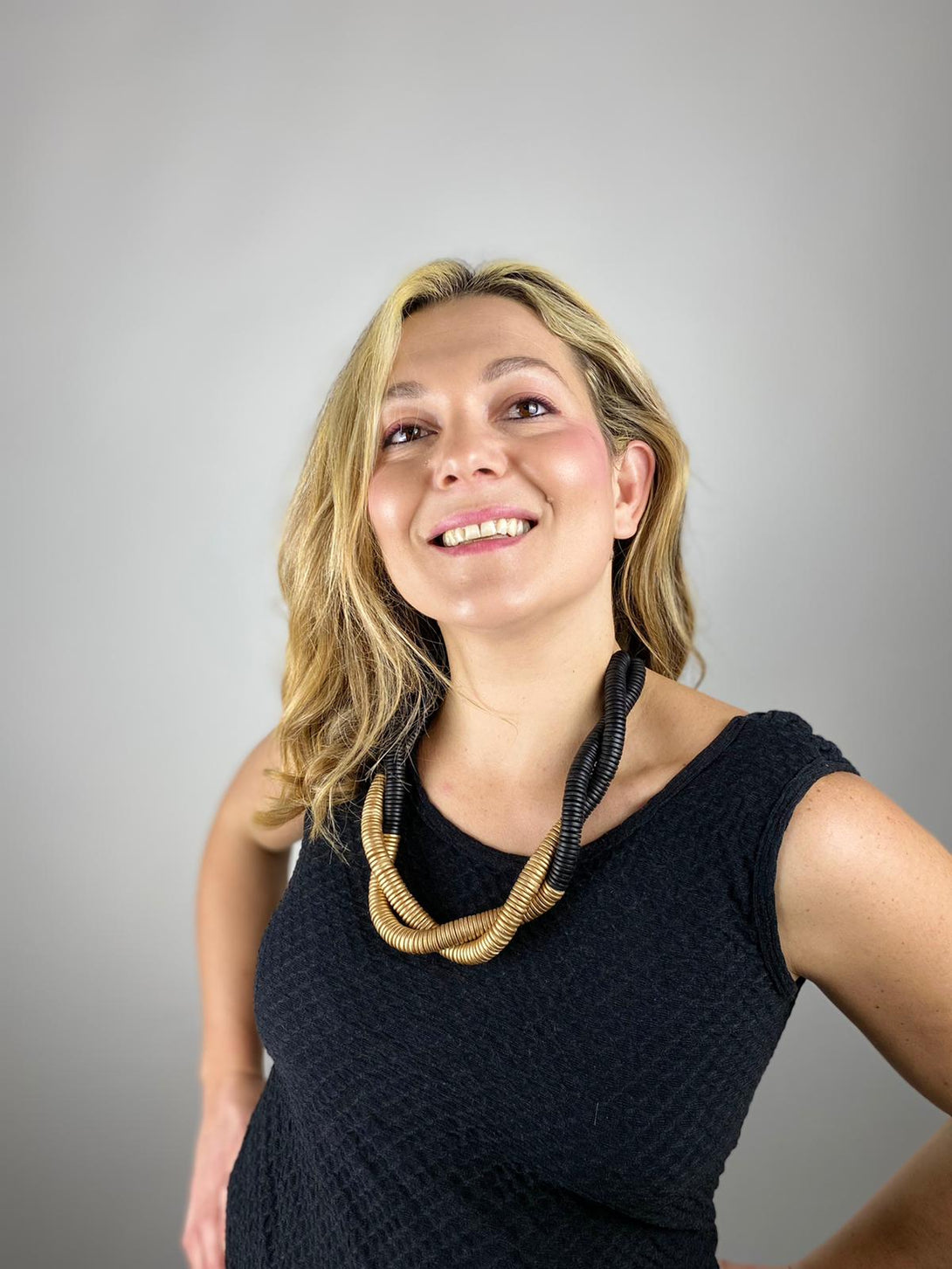 Collana Alaska metallic - nero - Bijondo