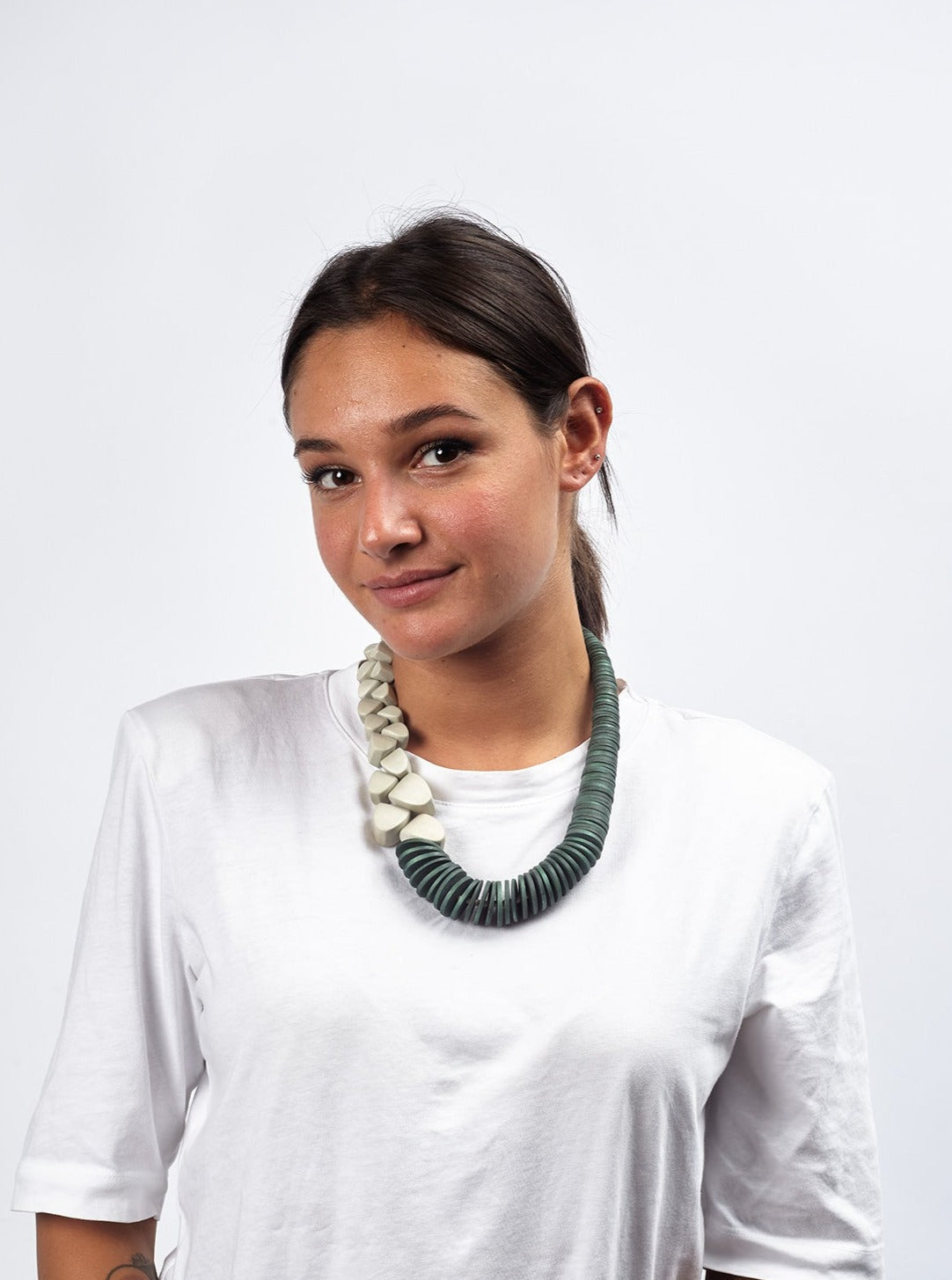 Collana Argentina legno regolabile-arancione-Bijondo