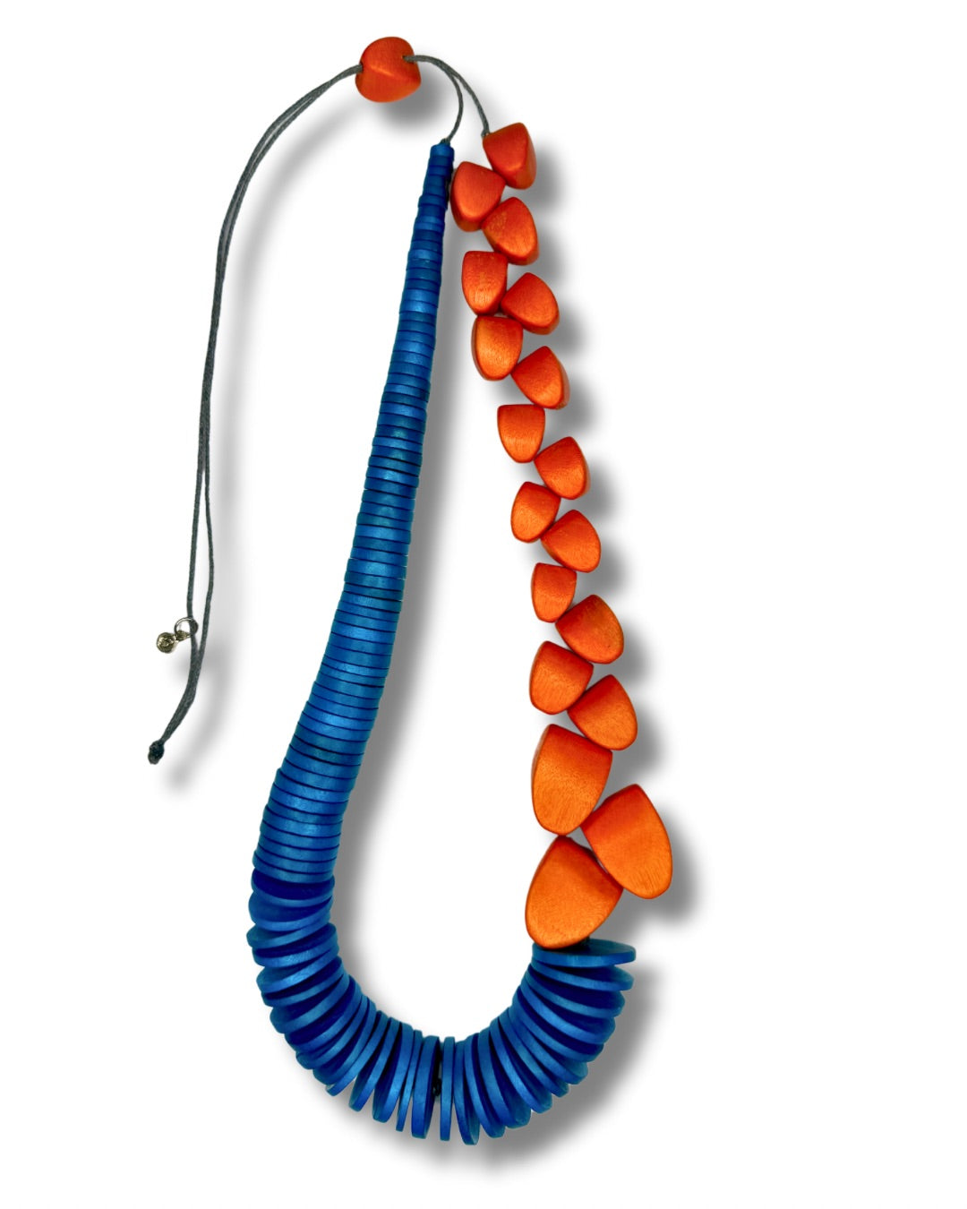 Collana Argentina legno regolabile-collana-Bijondo-Arancione-Bijondo