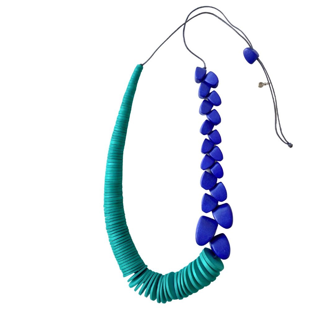 Collana Argentina legno regolabile - viola - Bijondo