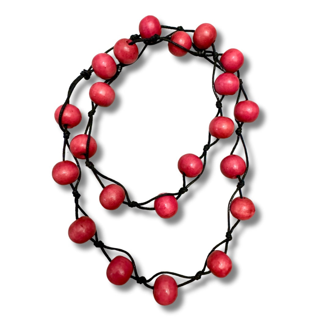 Collana Bonbon legno-collana-Bijondo-Fucsia-Bijondo