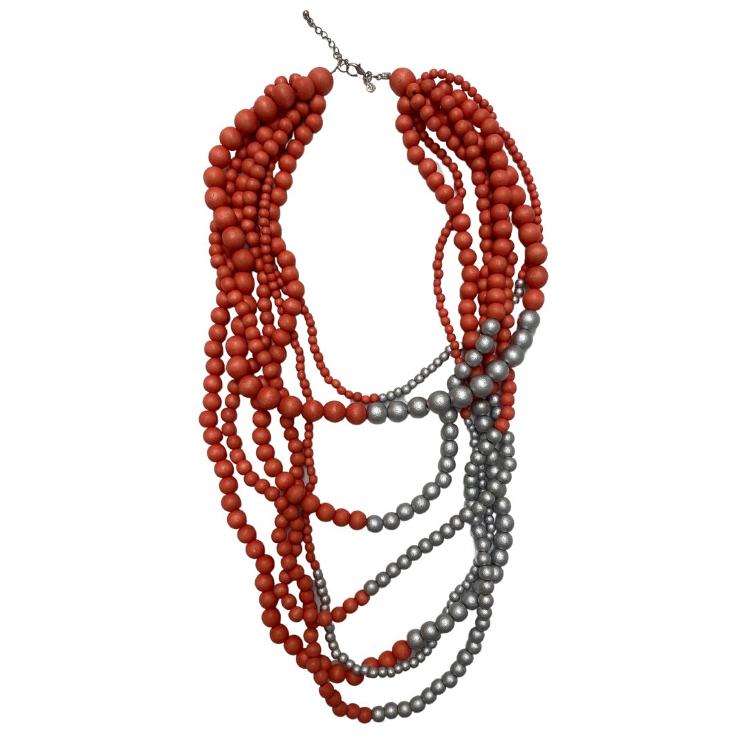 Collana Brasile Metallic-arancione-Bijondo