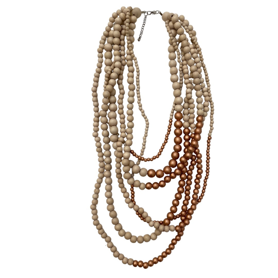 Collana Brasile Metallic-beige-Bijondo