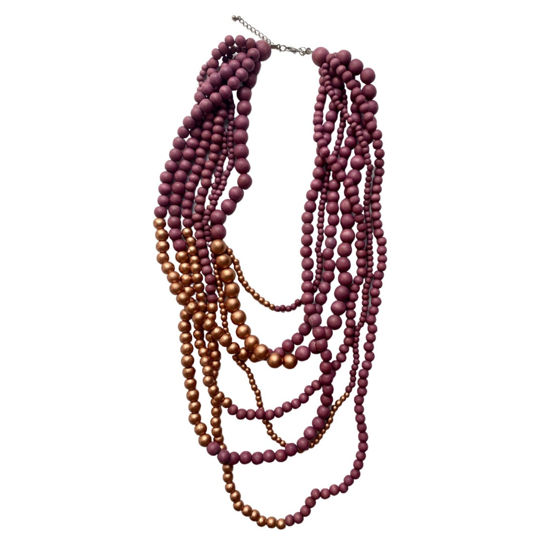 Collana Brasile Metallic-ciclamino-Bijondo