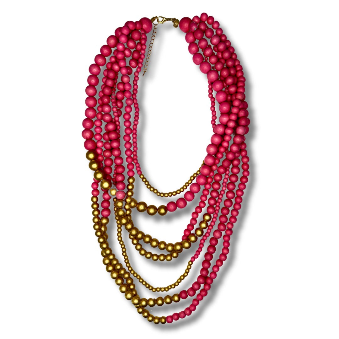 Collana Brasile Metallic-collana-EW-fucsia-Bijondo