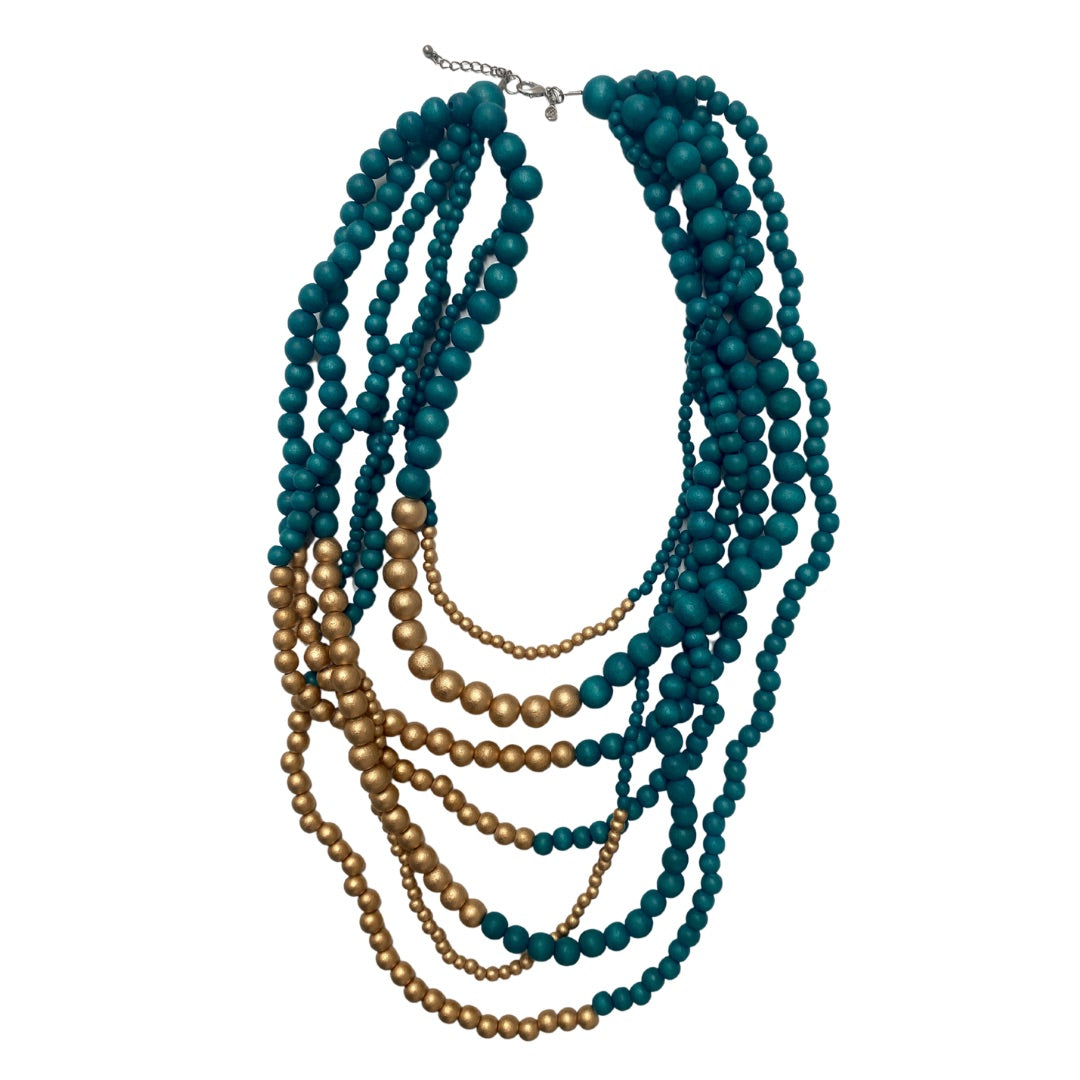 Collana Brasile Metallic-smeraldo-Bijondo