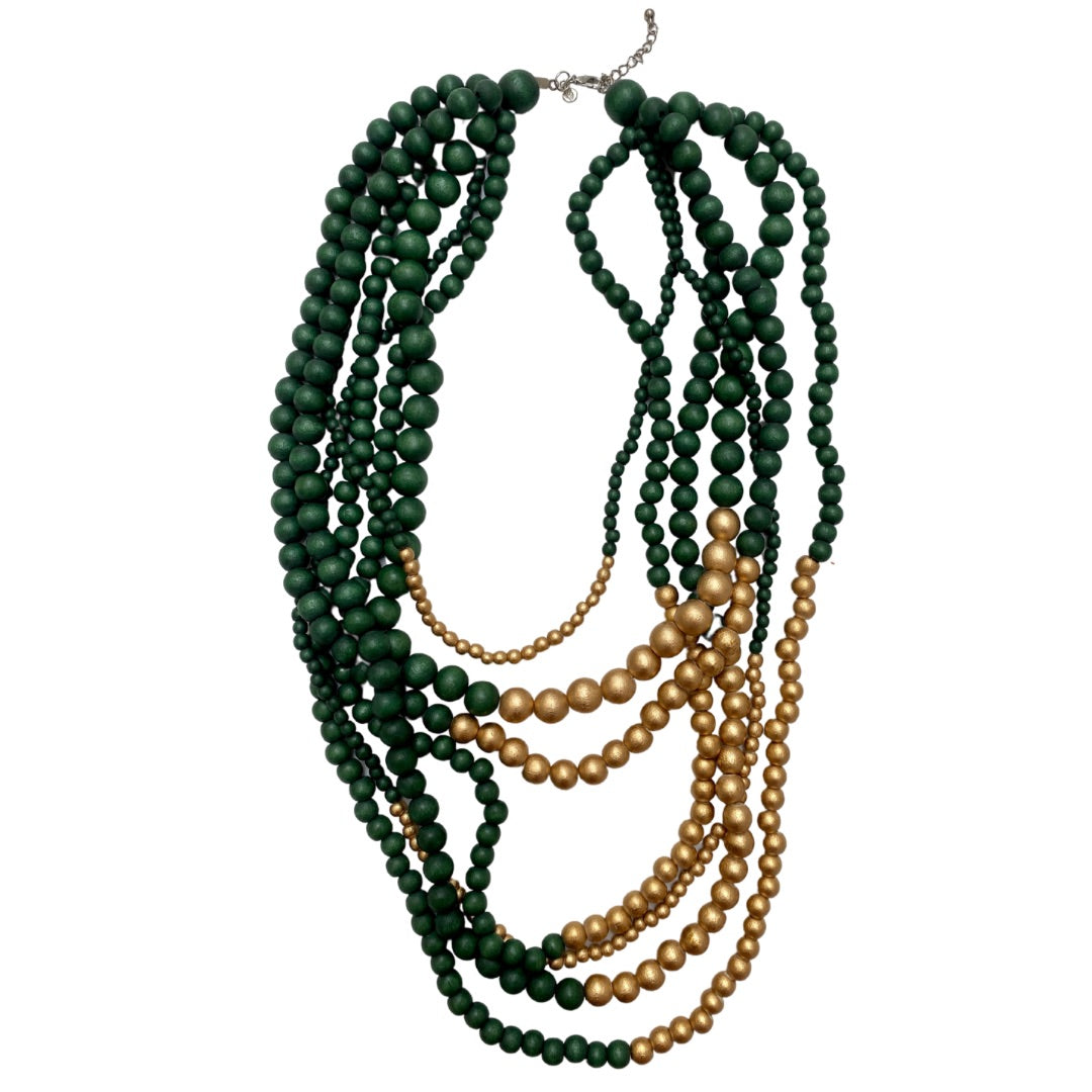 Collana Brasile Metallic-verde bosco-Bijondo