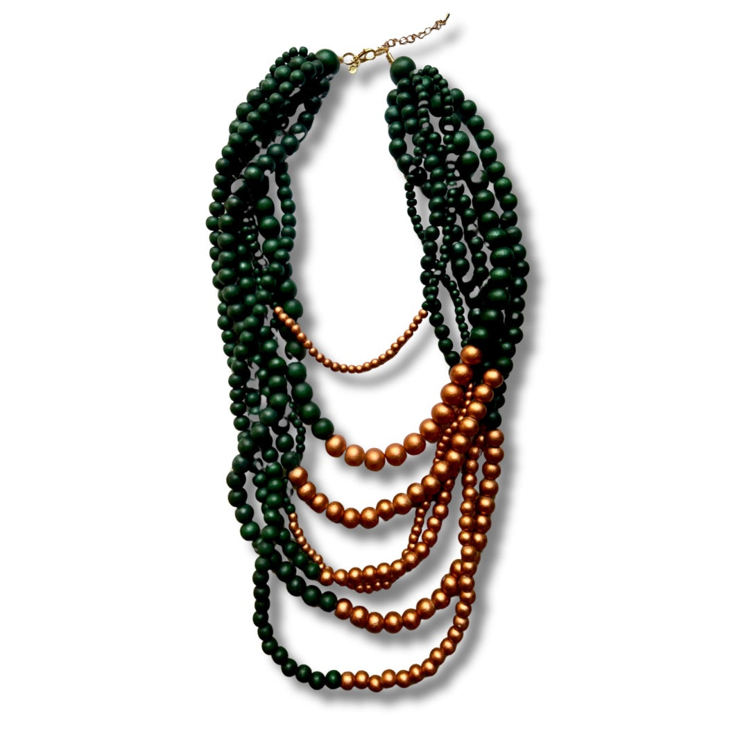 Collana Brasile Metallic-collana-EW-verde scuro-Bijondo