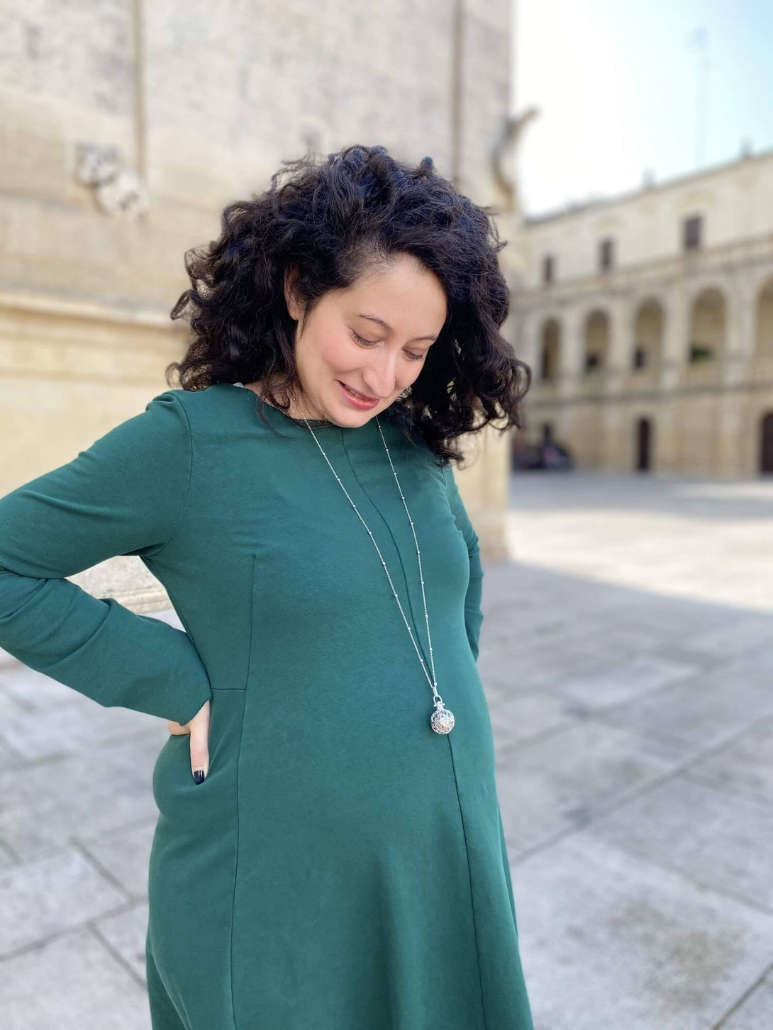 Collana Chiama Angeli per la gravidanza - Note musicali - Bijondo