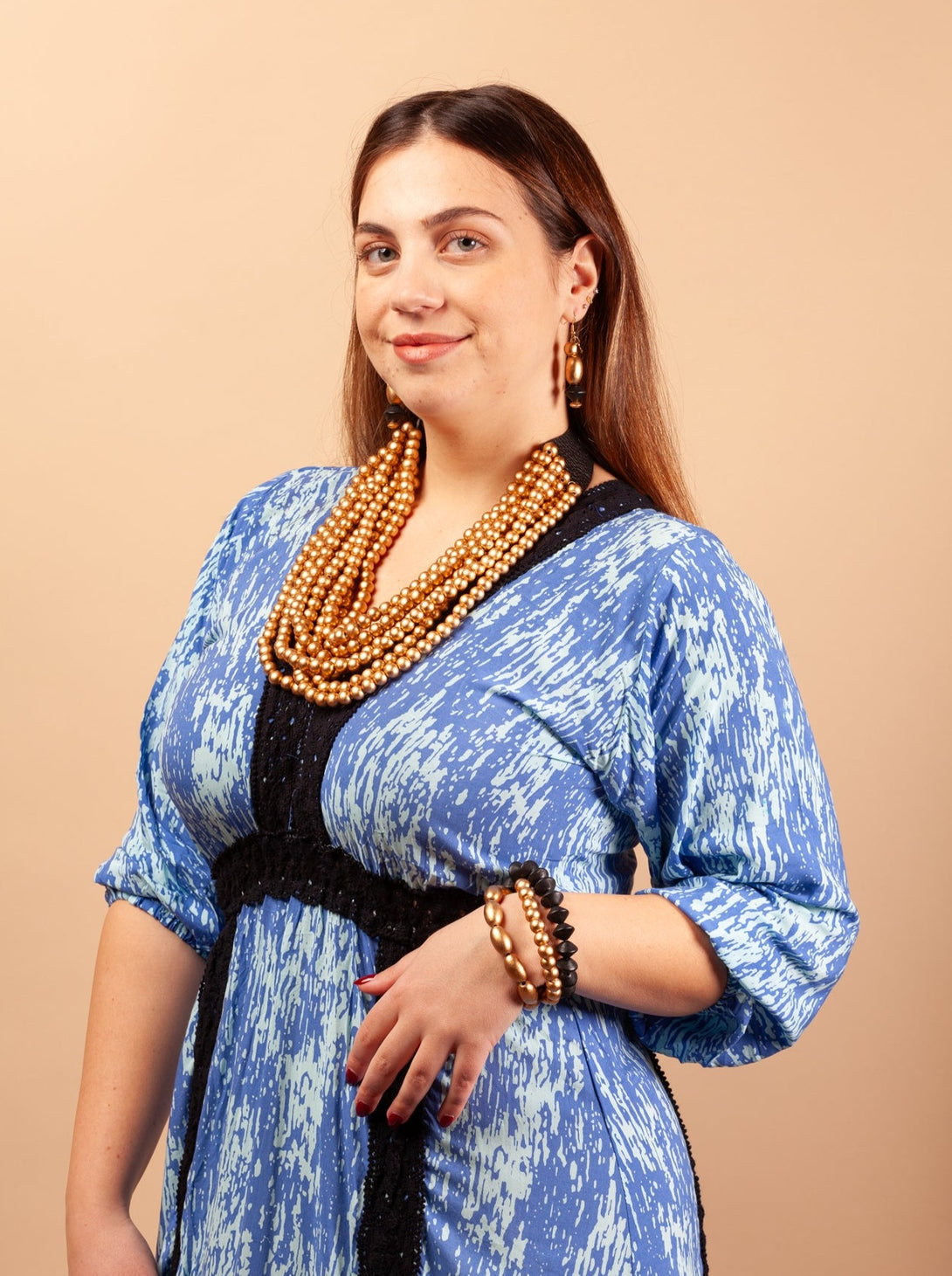 Collana Croazia legno e cuoio metallic-collana-EW-Bijondo