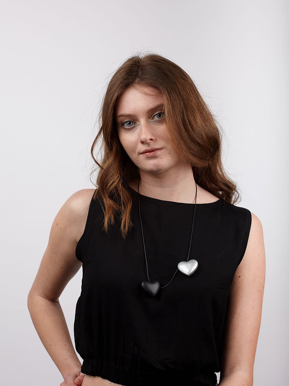 Collana Cuori Metallic - argento - Bijondo