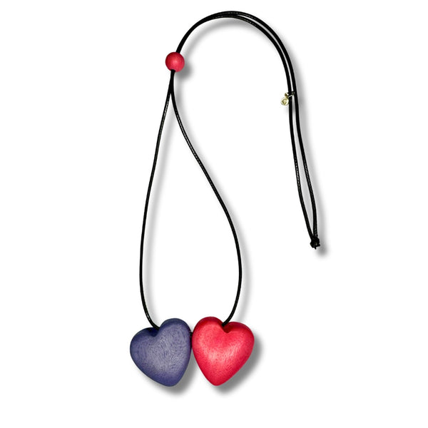 Collana Cuori legno regolabile-collana-EW-Candy Pop-Bijondo
