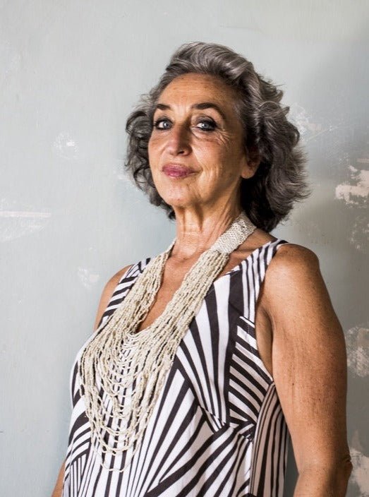 Collana Elegante Vetro - beige - Bijondo