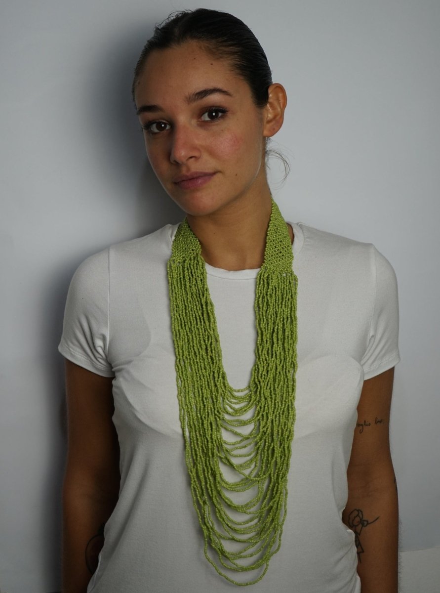 Collana Elegante Vetro - verde - Bijondo