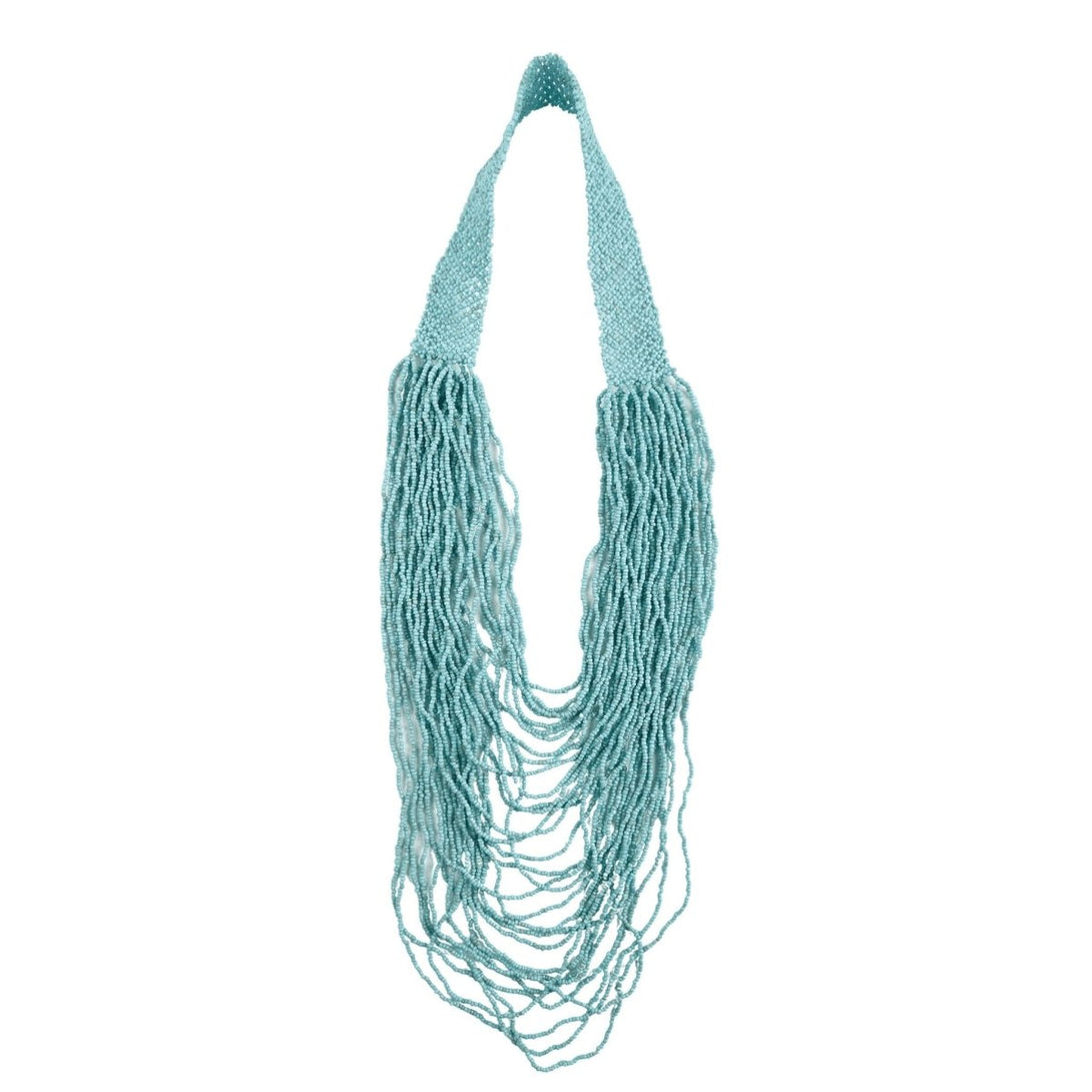 Collana Elegante Vetro - celeste - Bijondo