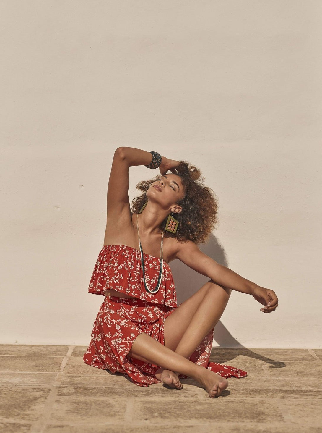 Collana Etiopia - amaranto - Bijondo